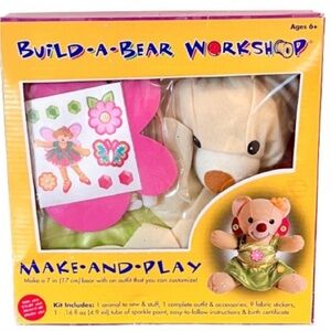 NWT- Build-A-Bear Teddy Bear Fairy Make & Play Sewing Kit.